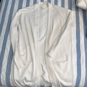 White cardigan
